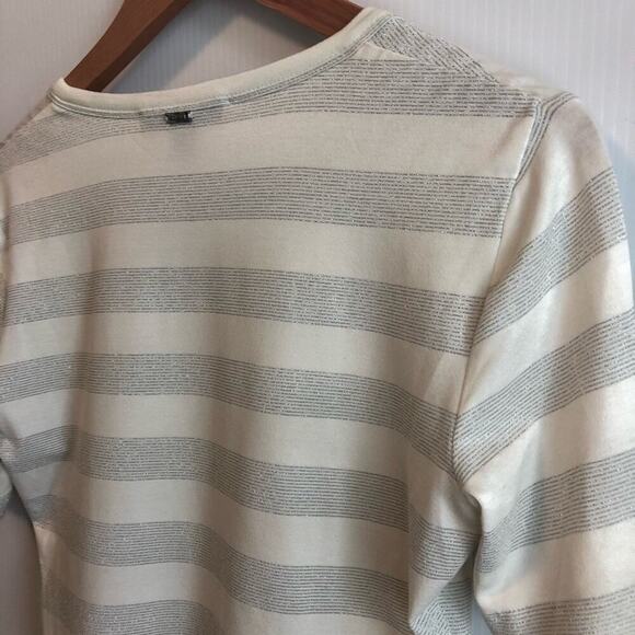 St John knits short sleeve top striped - Picture 8 of 10